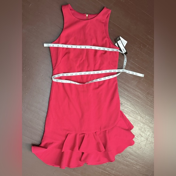 Xscape Women’s Scuba Ruffle Knee Dress – Size S - Picture 3 of 4